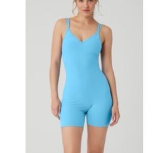 ALO Yoga Light Blue Shapewear Bodysuit